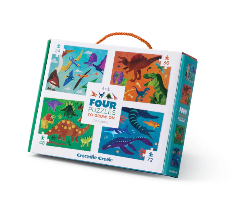 Crocodile Creek Four Puzzles - Dinosaurs