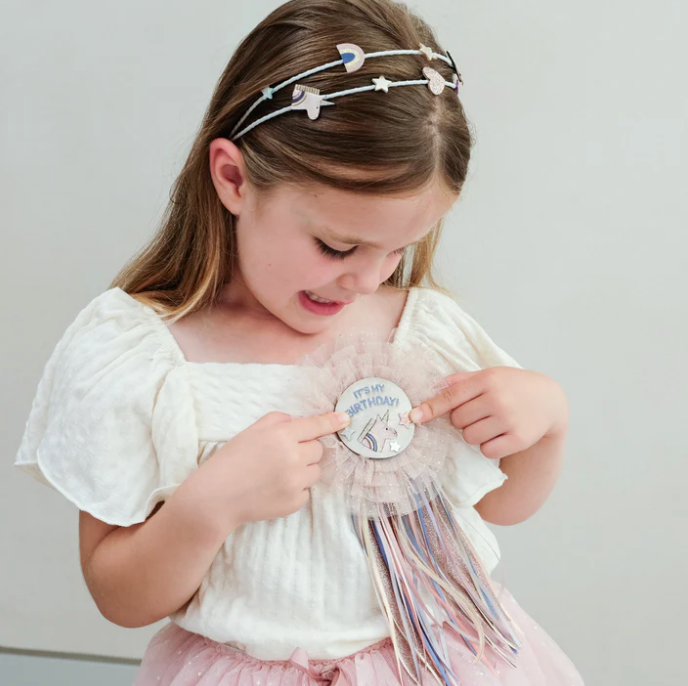 Mimi & Lula Unicorn Birthday Badge