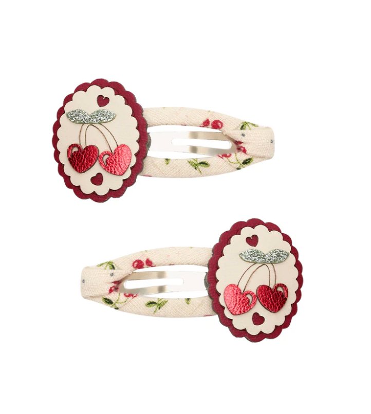 Mimi & Lula Scallop Framed Cherries Clic Clacs