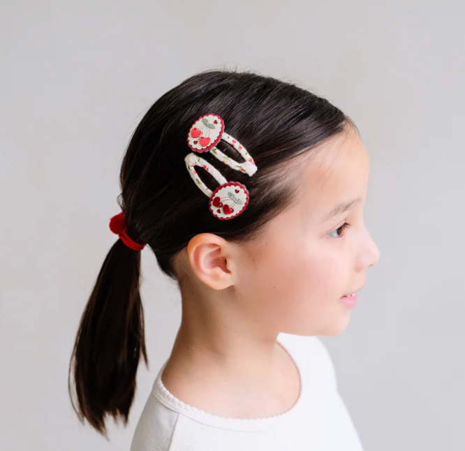 Mimi & Lula Scallop Framed Cherries Clic Clacs