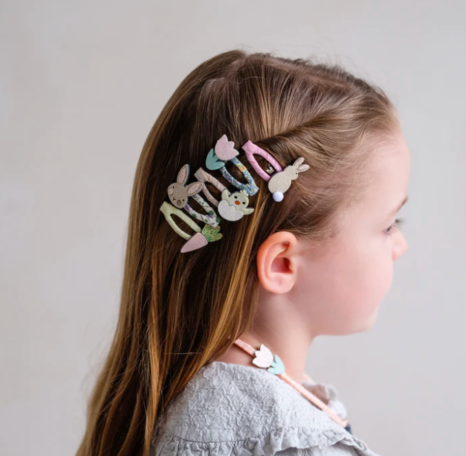 Mimi & Lula Bunny and Chick Mini Clic Clacs