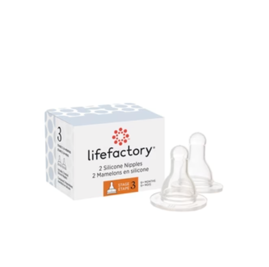 Lifefactory Silicone Nipples 2 Pack