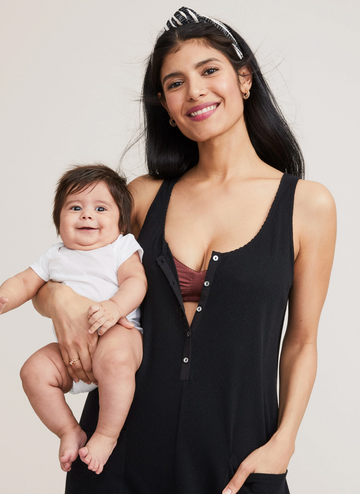 HATCH Collection The 24/7 Feeding Jumpsuit - Black