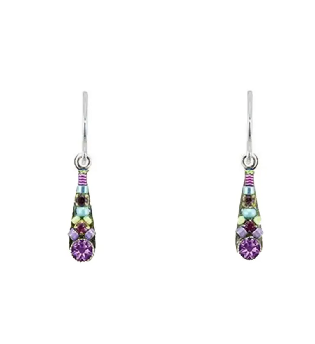 Firefly Camelia Small Earring-Amethyst