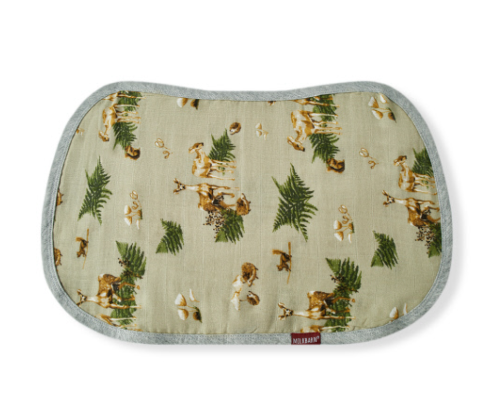 Milkbarn Contour Four Layer Burp Cloth - Forest Party