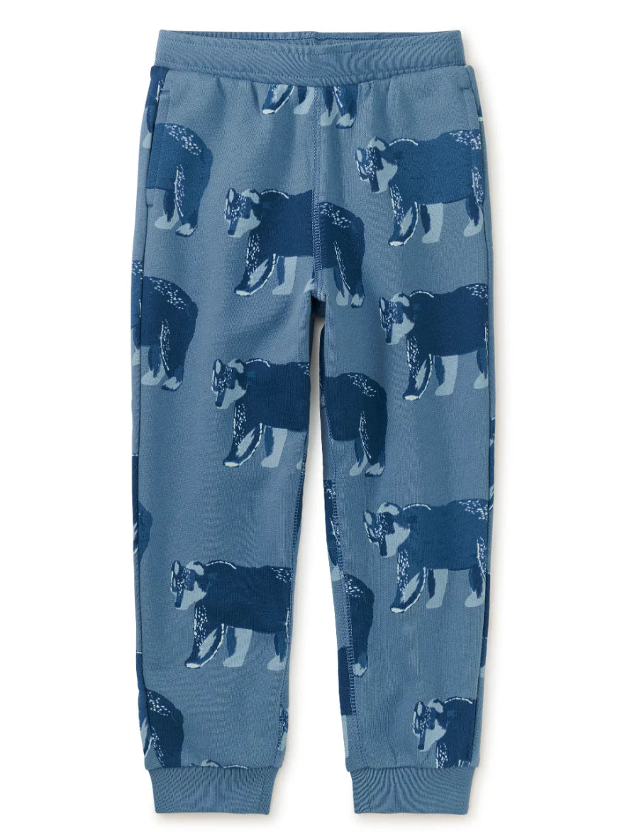 Tea Collection Going Places Joggers - Bushy Bear Coronet Blue