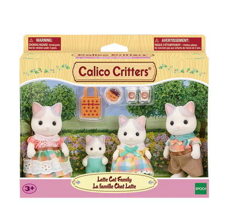Calico Critters Latte Cat Family