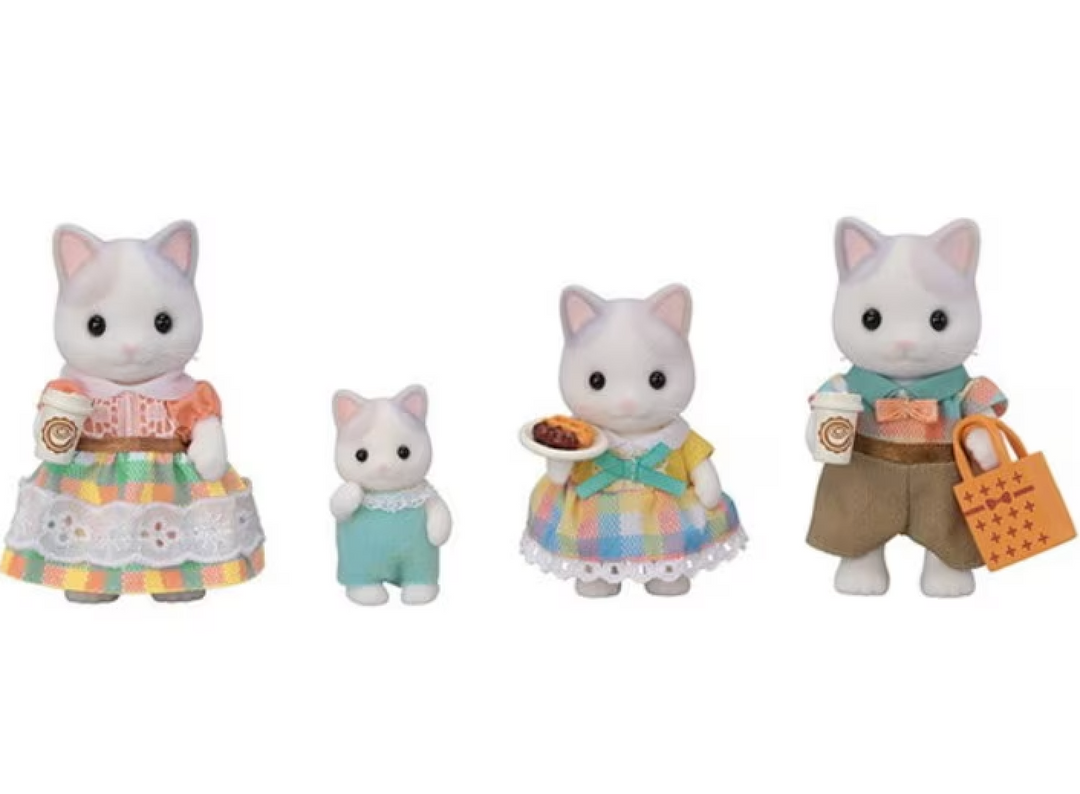 Calico Critters Latte Cat Family