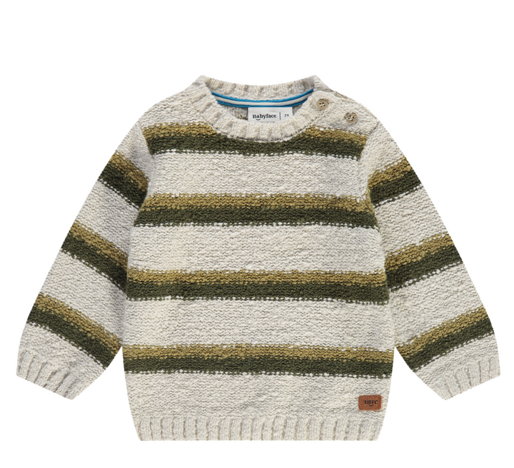 Babyface Pullover Sweater - Bone Stripe