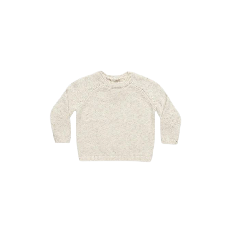 Quincy Mae Knit Sweater - Speckled Natural