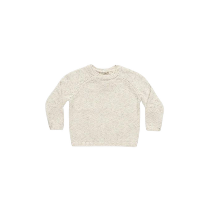 Quincy Mae Knit Sweater - Speckled Natural