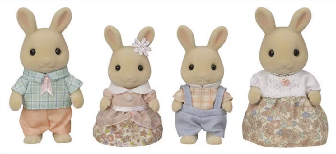 Calico Critters Milk Rabbit Family