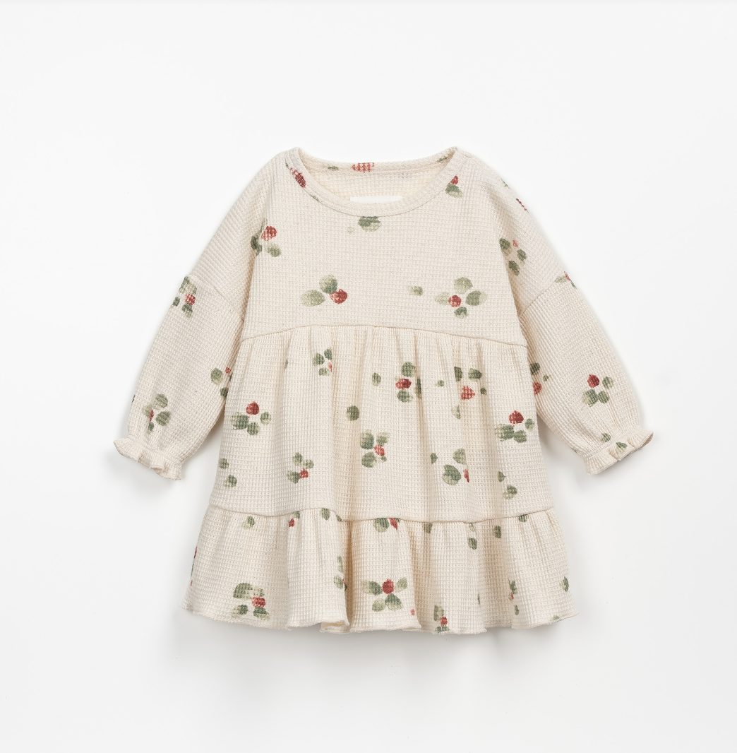 Play Up Interlock Knitted Flower Spot Dress