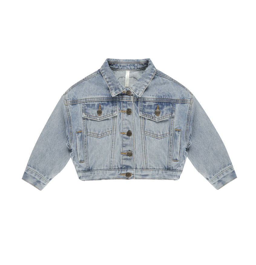 Rylee + Cru Denim Jacket - Light Washed Denim