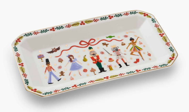 Rifle Paper Co Porcelain Large Catchall Tray - Nutcracker