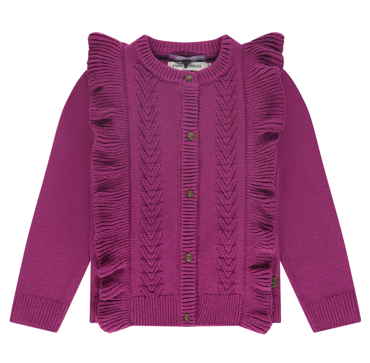 Babyface Cardigan - Magenta Purple