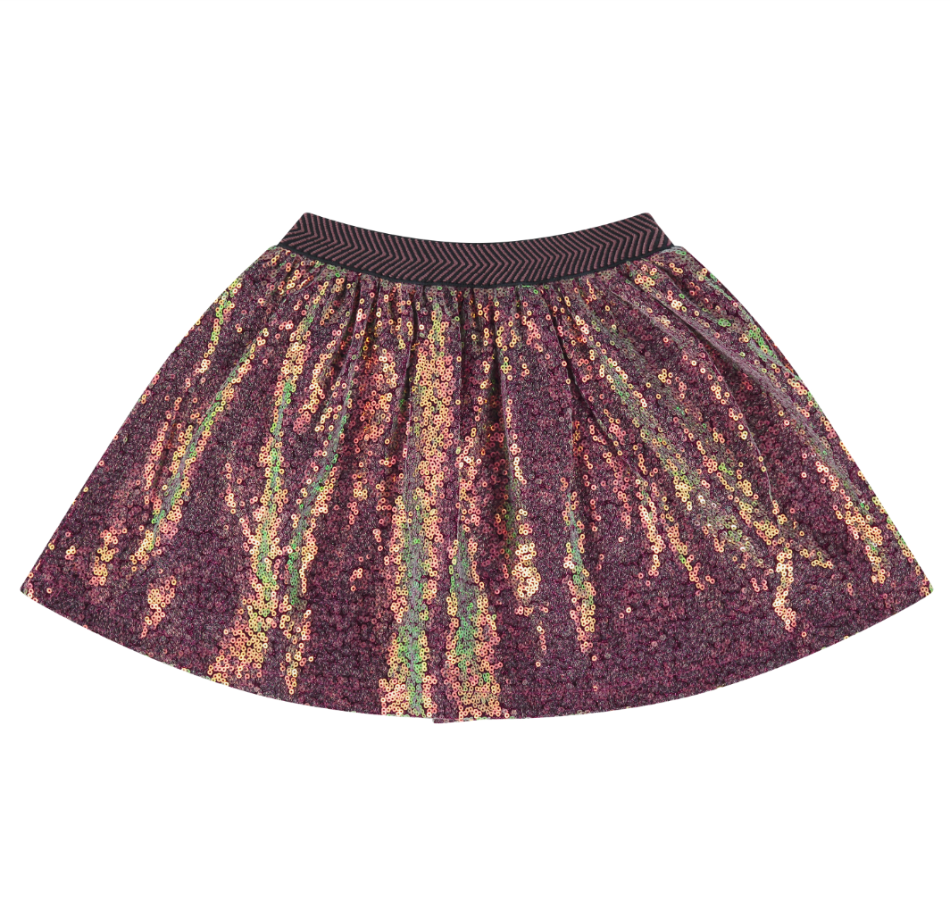 Babyface Sequin Skirt - Magenta Purple