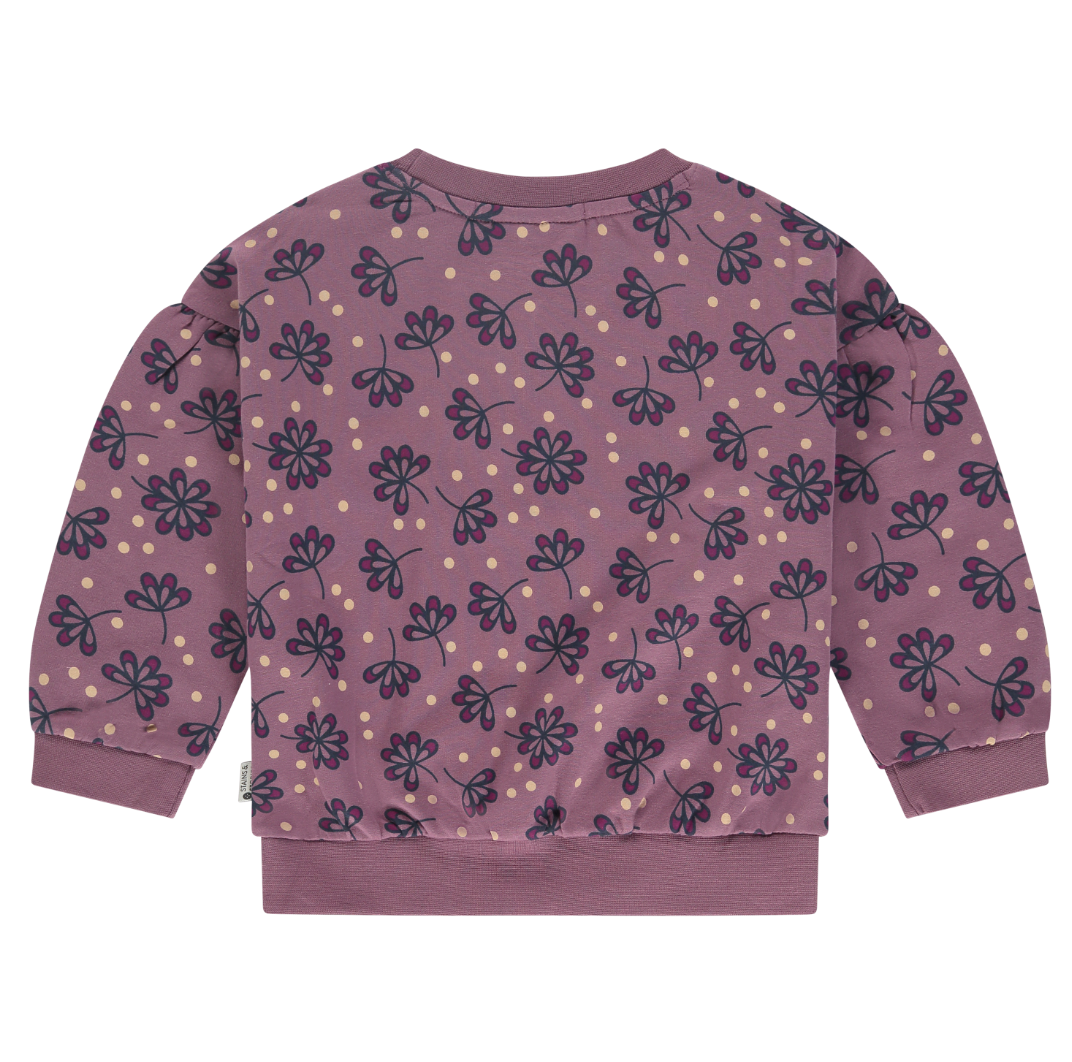 Babyface Mod Floral Sweatshirt - Dusty Purple