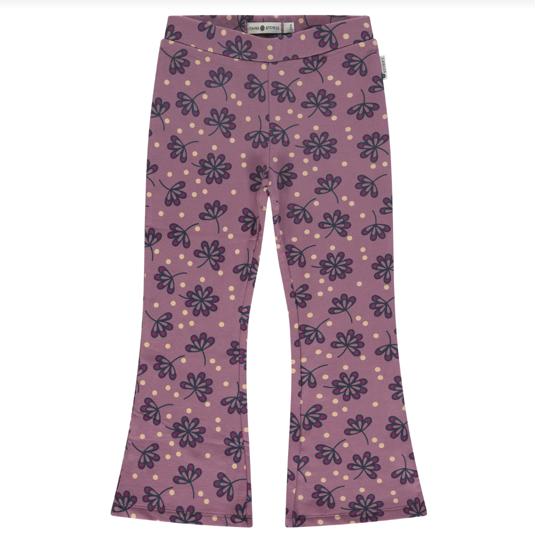 Babyface Mod Floral Flair Sweatpants - Dusty Purple