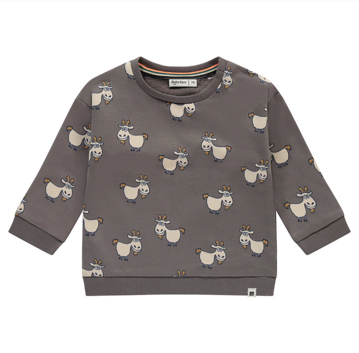 Babyface Mountain Goat Sweatshirt - Concrete