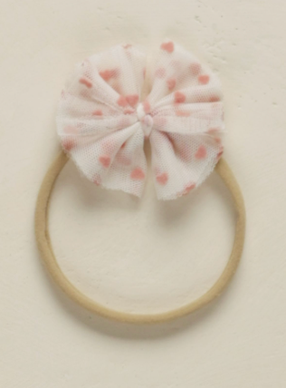 Noralee Flutter Tulle Headband - Hearts