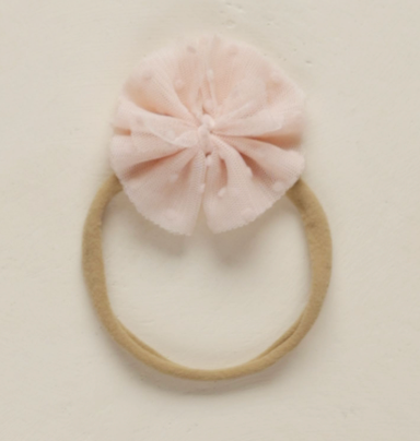 Noralee Flutter Tulle Headband - Blush
