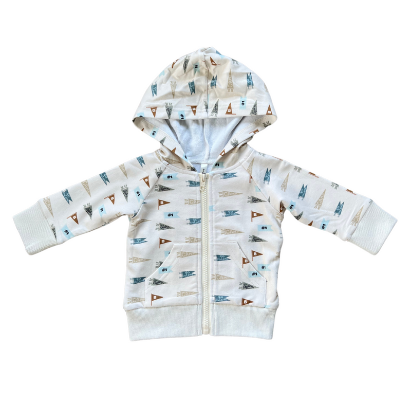 Babysprouts Hooded Jacket - Retro Banner
