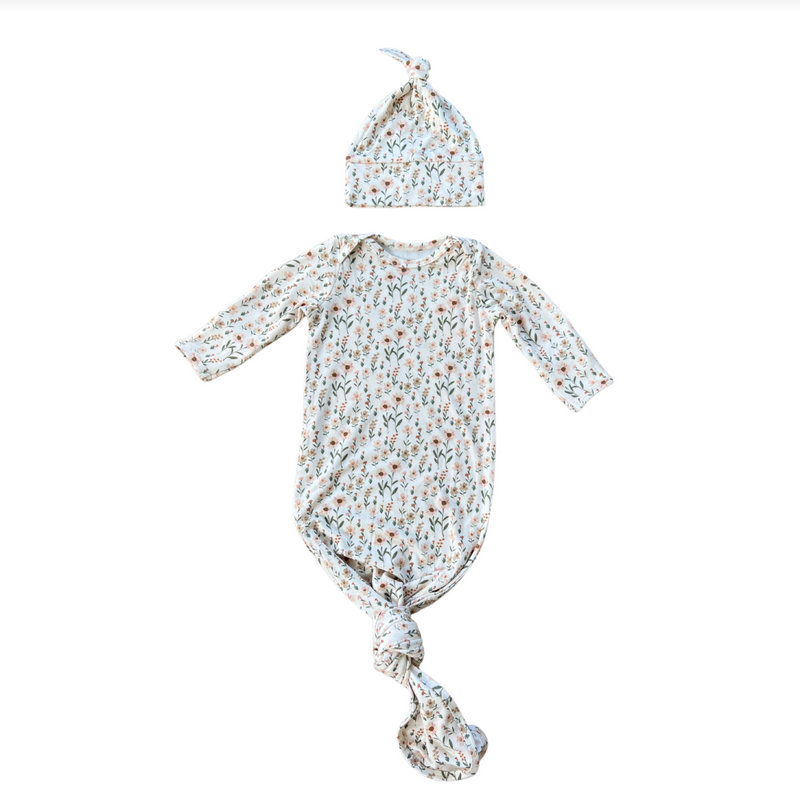 Babysprouts Knotted Sleeper Set - Daisy Field