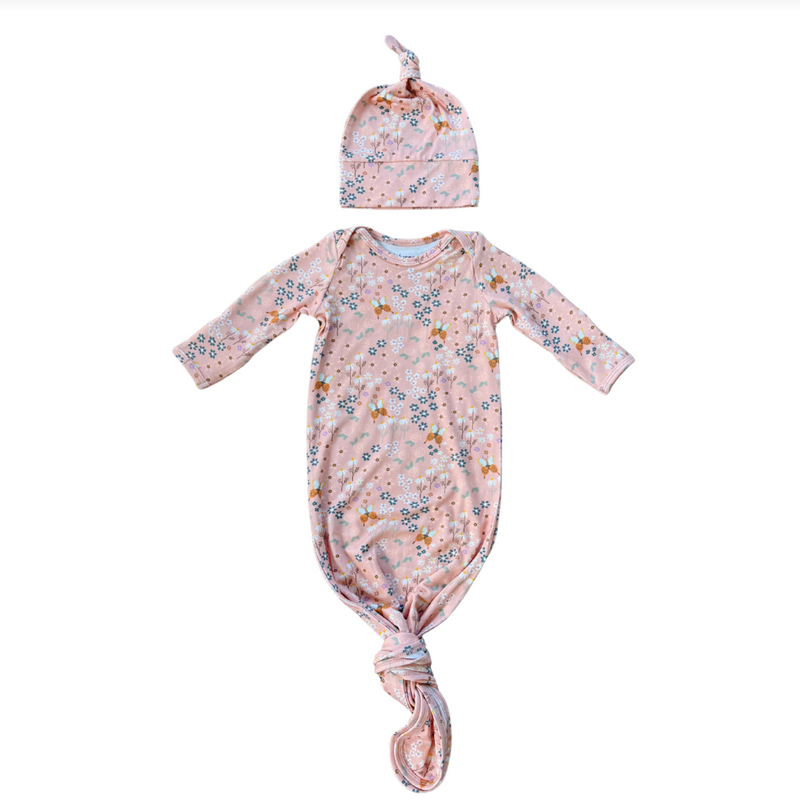 Babysprouts Knotted Sleeper Set - Butterfly Garden