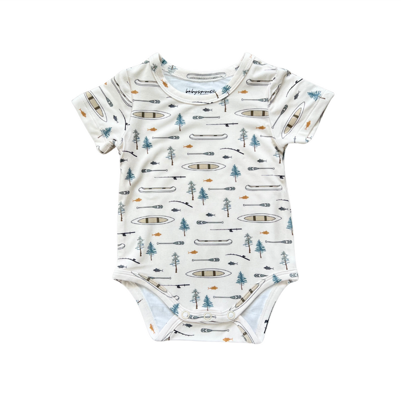 Babysprouts Short Sleeve Bodysuit - Canoe