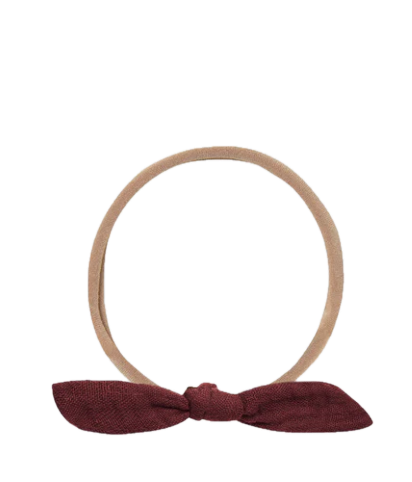 Rylee + Cru Little Knot Headband - Burgundy