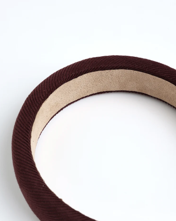 Rylee + Cru Padded Headband - Burgundy