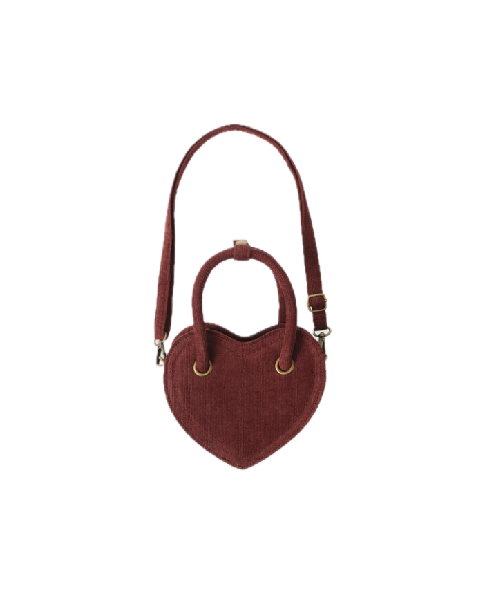 Rylee + Cru Heart Purse - Burgundy