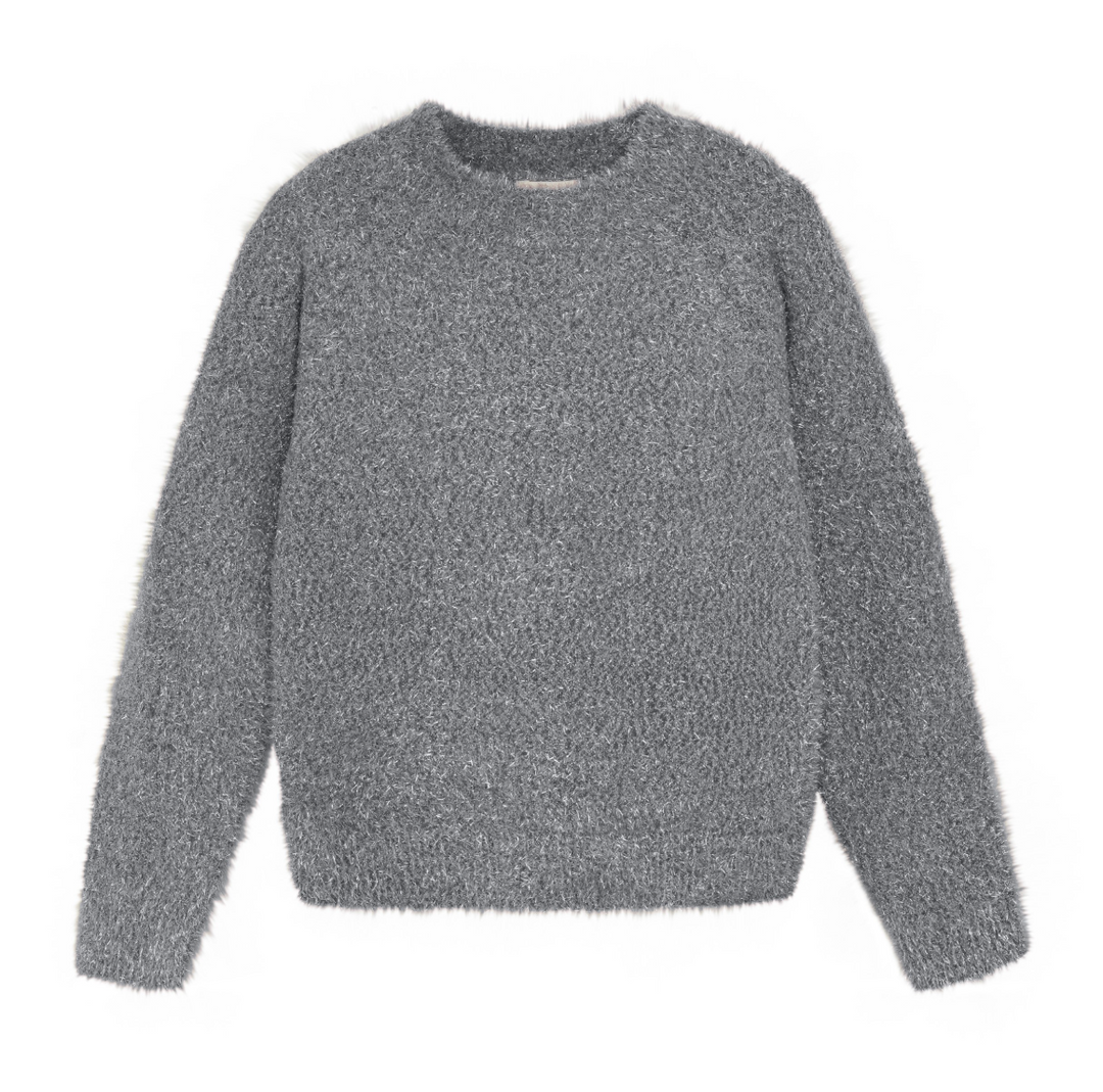 Creamie Knit Pullover Sweater - Iron Gate