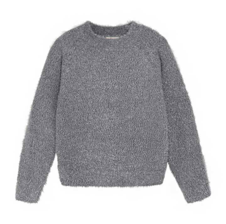 Creamie Knit Pullover Sweater - Iron Gate