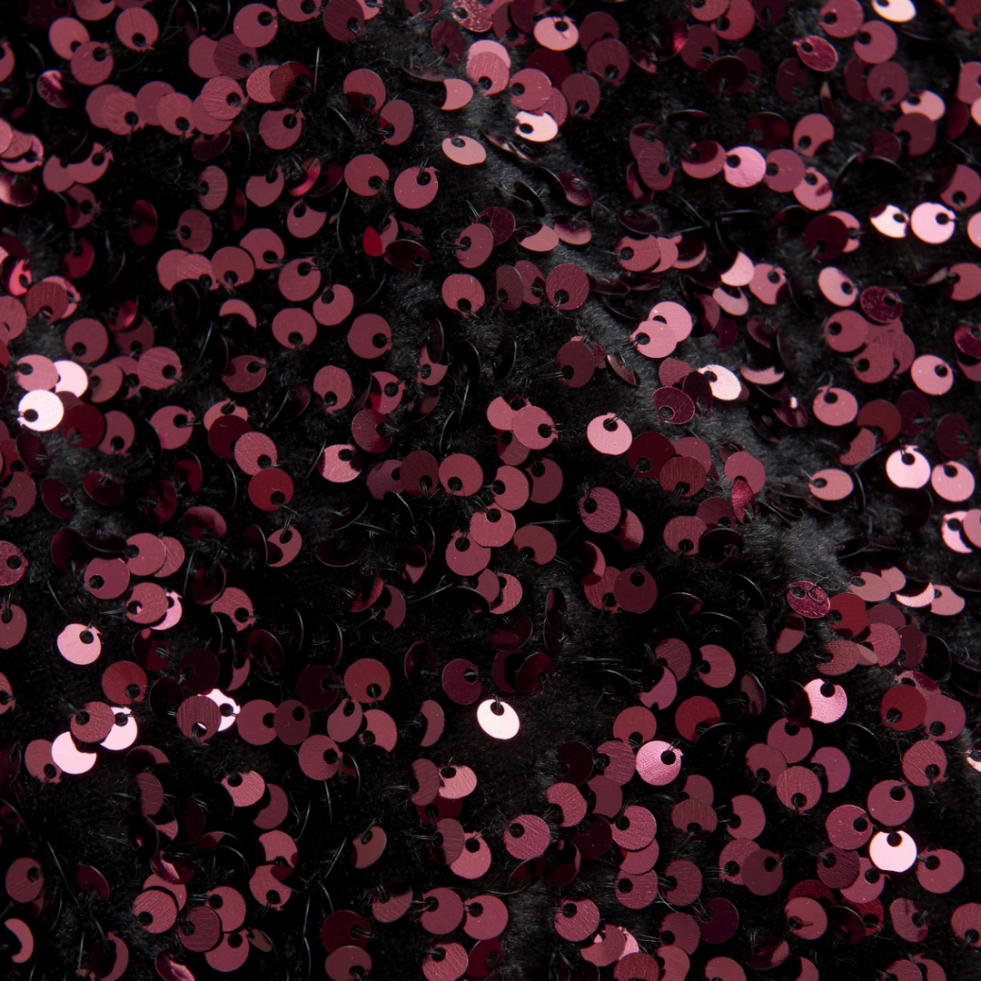 Creamie Velour Sequins Skirt - Vineyard Wine