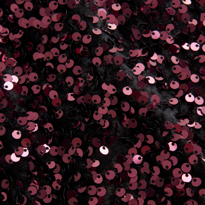 Creamie Velour Sequins Skirt - Vineyard Wine