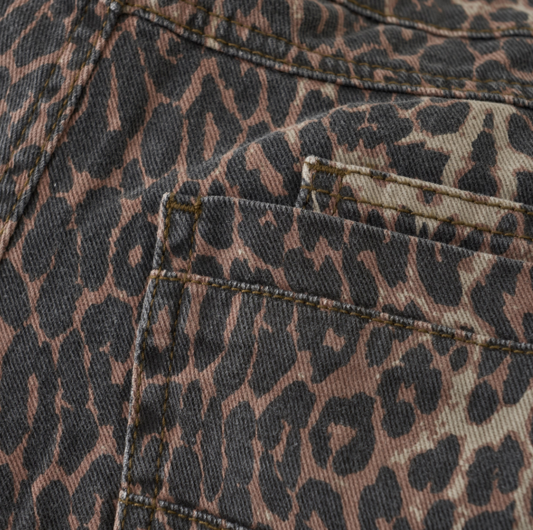 Creamie Wide Leg Leo Jeans