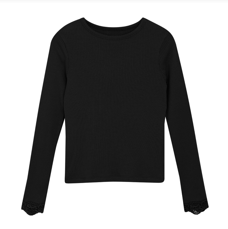 Creamie Long Sleeve T-Shirt - Black
