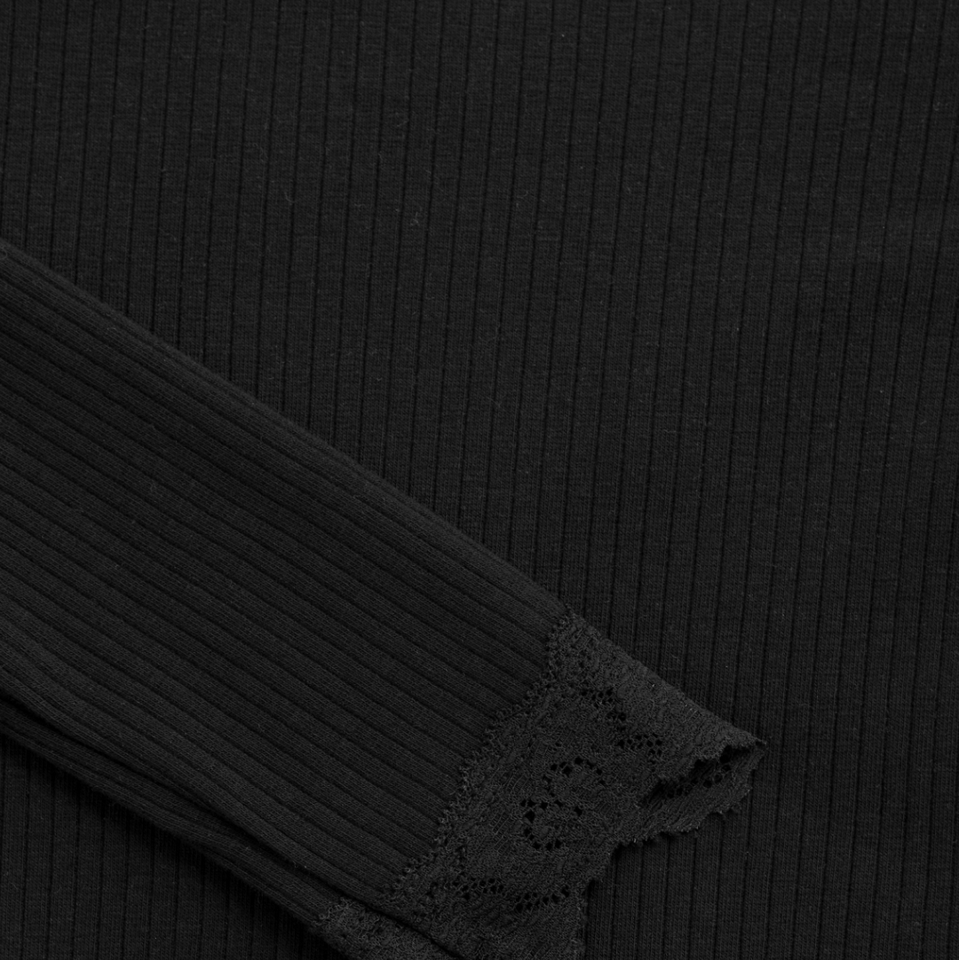 Creamie Long Sleeve T-Shirt - Black