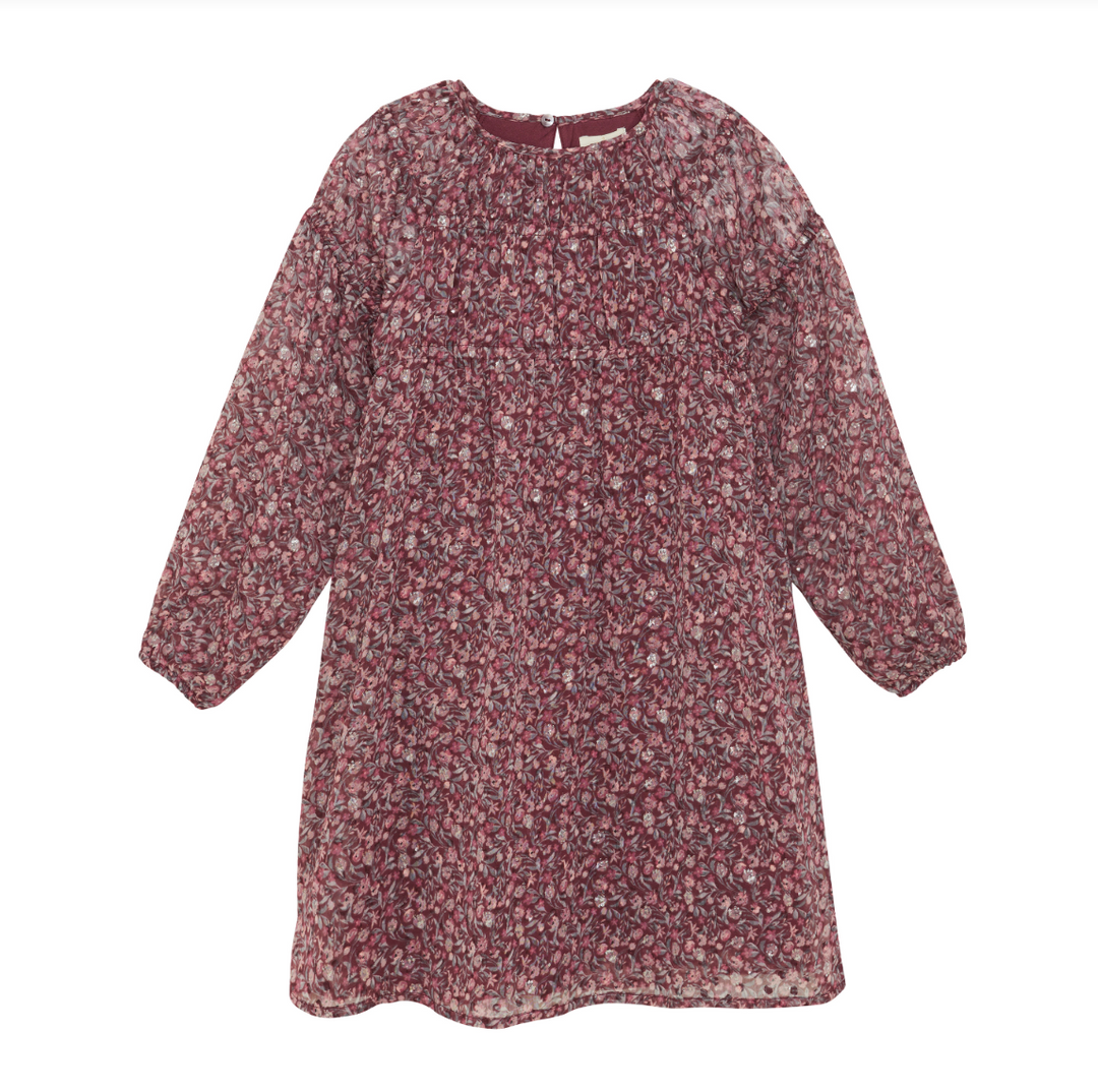 Creamie Dress Dobby - Vineyard Wine