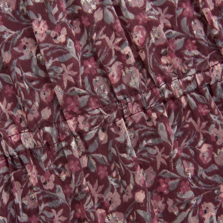 Creamie Dress Dobby - Vineyard Wine