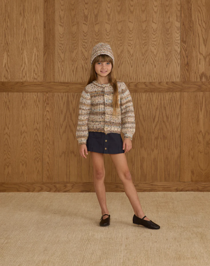 Rylee + Cru Chenne Cardigan - Stone Multi Stripe