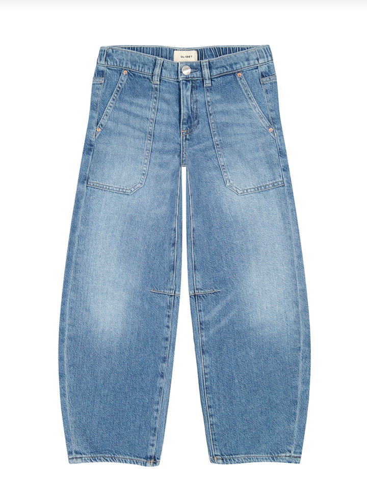 DL1961 Lilia Pull On Barrel Jeans - Meadow Lake