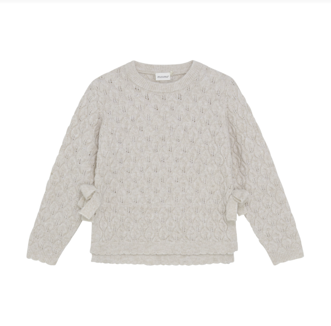 Minymo Knit Pullover Sweater - Smokey Grey