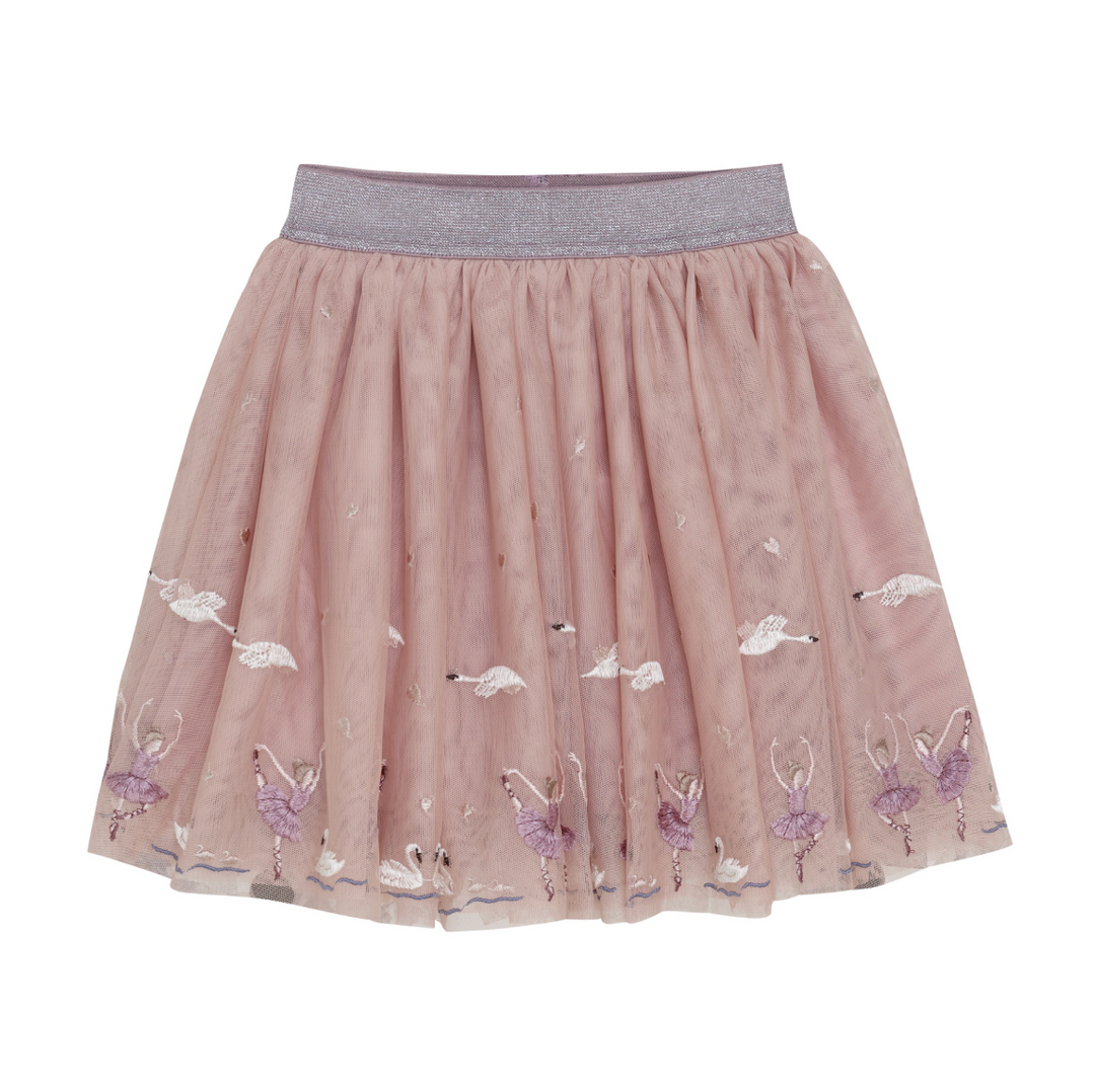 Minymo Swan Lake Tulle Skirt - Smokey Grey