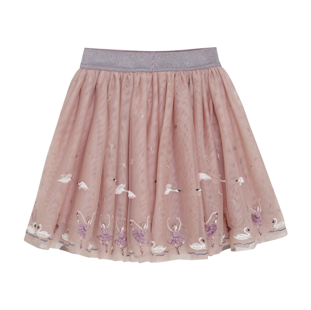 Minymo Swan Lake Tulle Skirt - Smokey Grey