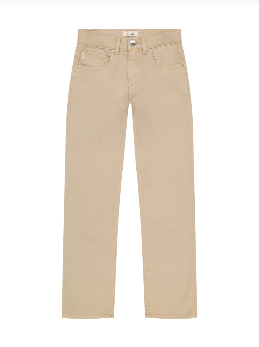 DL1961 Benji Straight Leg Twill Pants - Almond