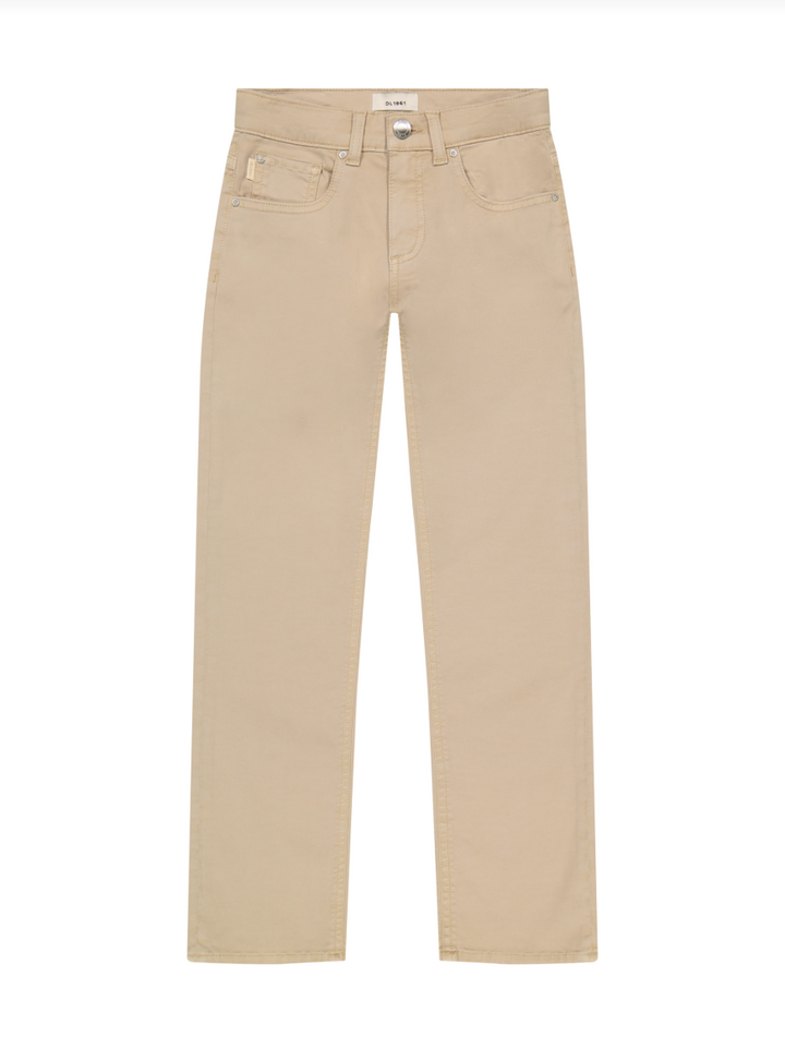 DL1961 Benji Straight Leg Twill Pants - Almond