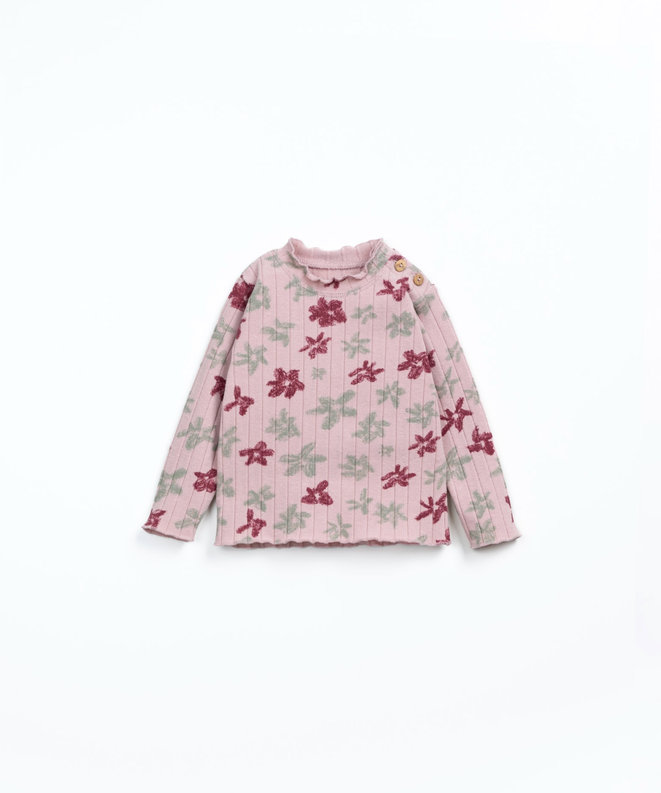 Play Up Floral Tee - Rose